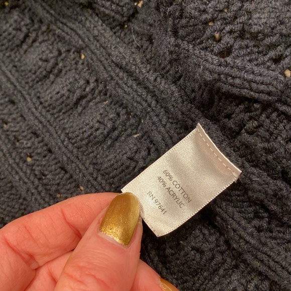 J Jill Black Long Sleeve Sweater With FLAWS Small - Picture 14 of 16